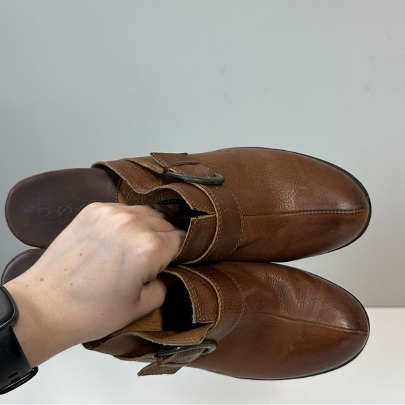 BOC Brown Leather Heeled Mules Size 11 - Picture 14 of 16